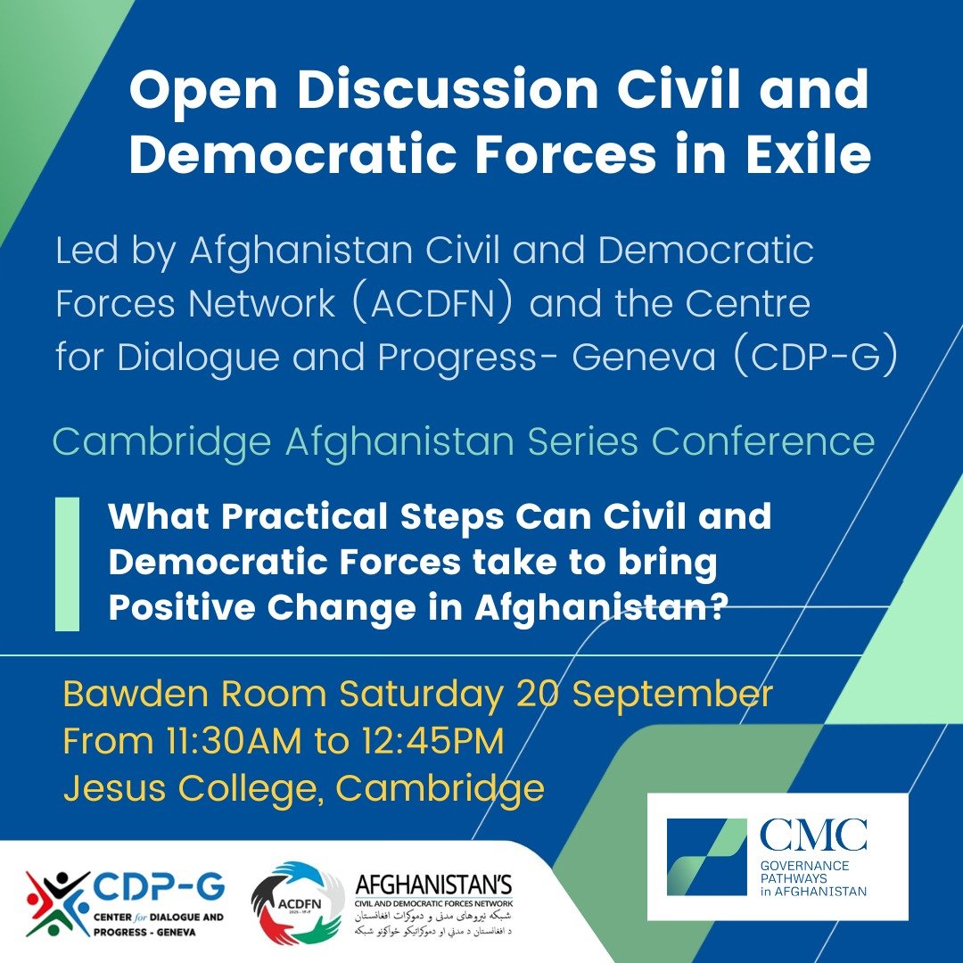 Open Discussion – Civil and Democratic Forces in Exile, Cambridge 2025